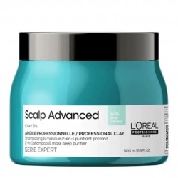 L'Oreal Professionnel Expert Scalp Advanced Shampoo + Maschera 2-IN-1 Purificante 500 ml