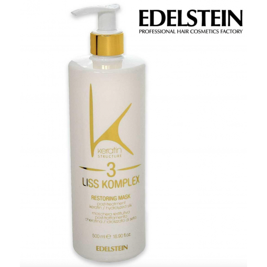 Edelstein Keratin Liss Komplex Maschera Restitutiva 500 ml Edelstein Keratin Liss Komplex Maschera Restitutiva 500 ml