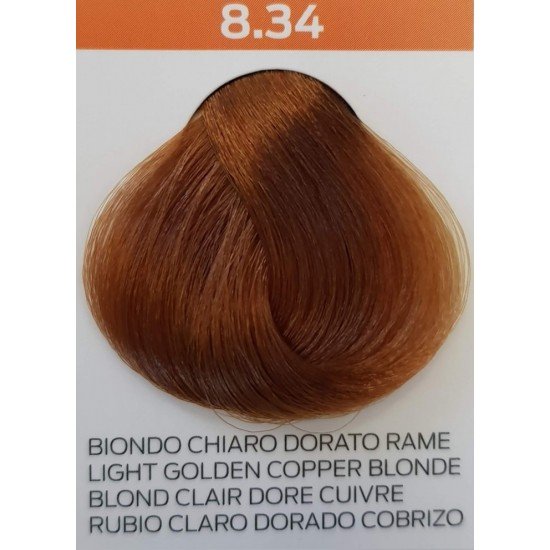 Intercosmo Voila' 3c Intense 8.34 - 60 ml Biondo Chiaro Dorato Rame Intercosmo Voila' 3c Intense 8.34 - 60 ml Biondo Chiaro Dorato Rame