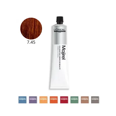 L'Oreal Professionnel Majirel 7.45 Biondo Rame Mogano 50 ml