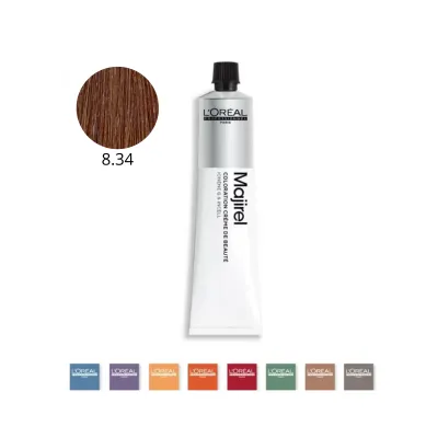 L'Oreal Professionnel Majirel 8.34 Biondo Chiaro Dorato Rame 50 ml
