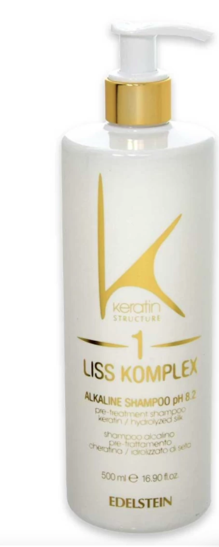 Edelstein Keratin Liss Komplex Shampoo Alcalino 500 ml