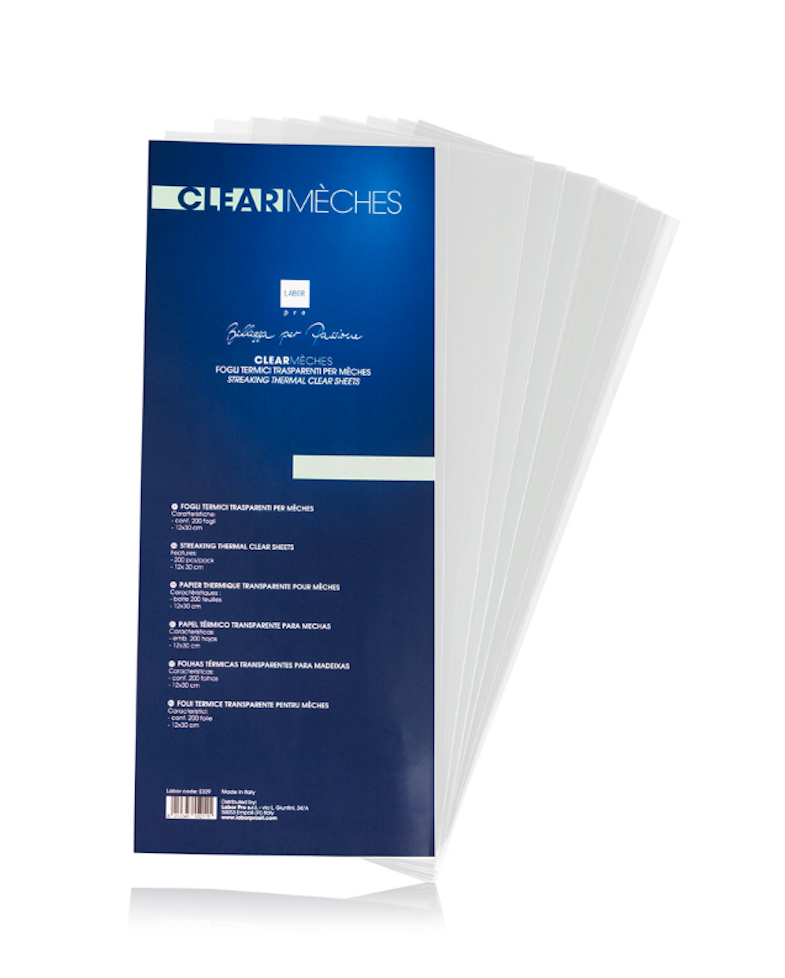 Labor Pro Fogli Clear Meches 12 x 30 cm x 200 fogli